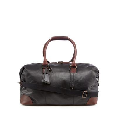 Designer black two tone holdall